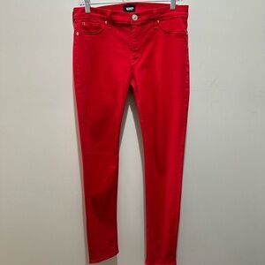 Hudson Jeans Women's Red Skinny Jeans Size 31